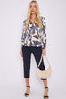 Nancy Abstract Print Shirt Top