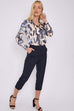 Nancy Abstract Print Shirt Top