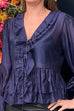 Victoria Tie Detail Peplum Shirt