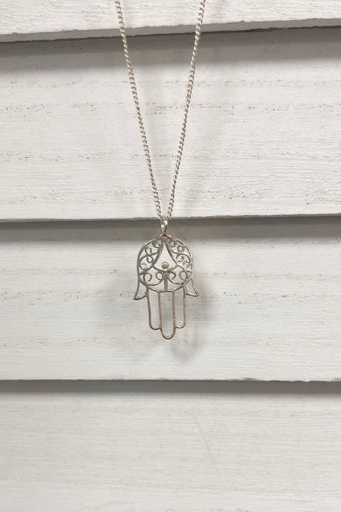 Etta Hamsa Pendant Necklace