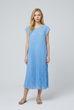 Brielle Spot Print Pleated Maxi Dress