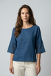 Claudia Linen Crochet Detail Top