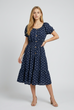 Eloise Polka Dot Midi Dress