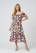 Eloise Floral Spot Midi Dress