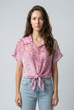 Lilly Animal Front Tie Shirt