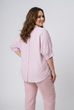 Jilly Fine Stripe Notch Neck Shirt