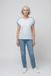 Alma Button Detail Stripe Top