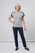 Alma Button Detail Stripe Top