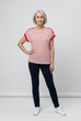 Alma Button Detail Stripe Top
