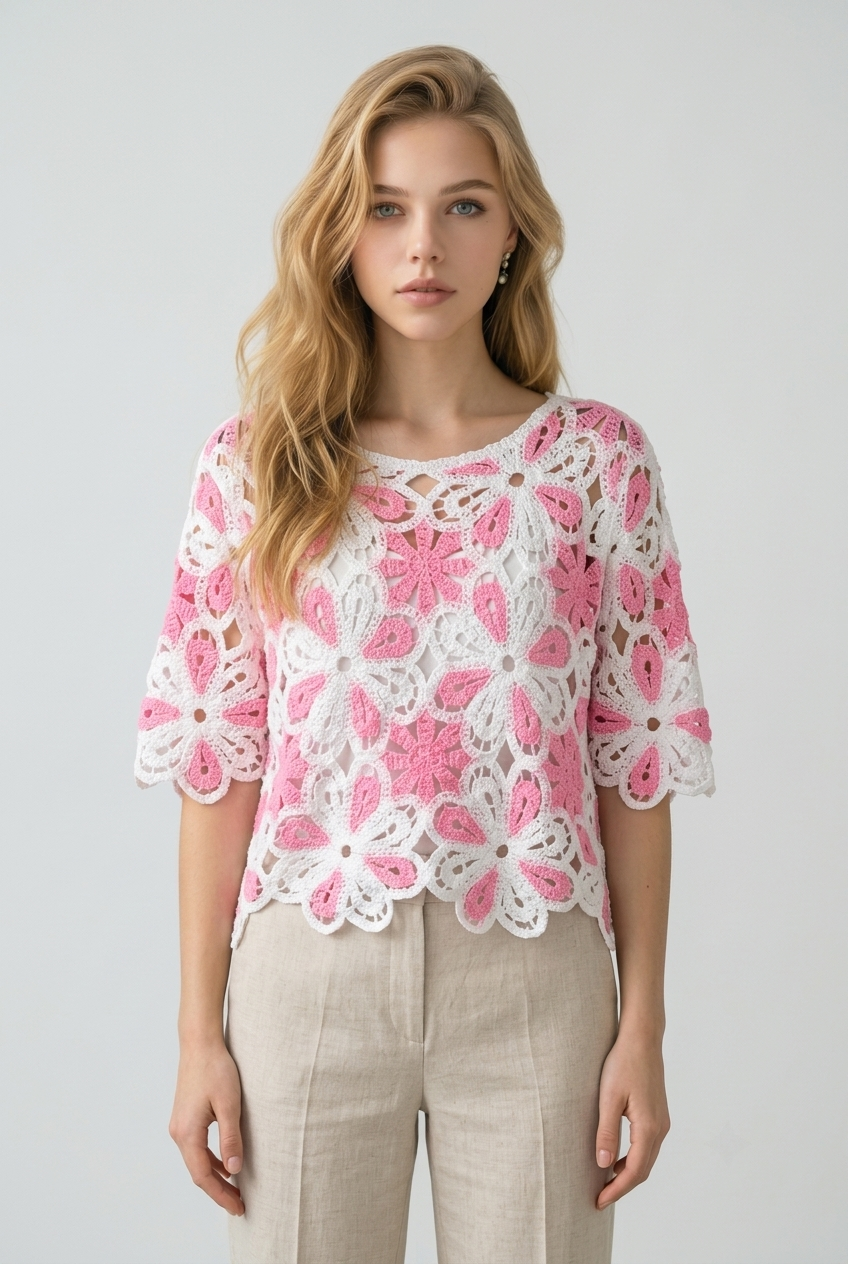 Monroe Crochet Top