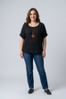 Lucille Textured Check Top