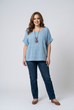 Lucille Textured Check Top