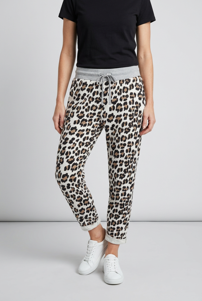 Harriet Leopard Print Joggers