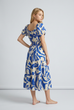 Eloise Abstract Speckle Midi Dress