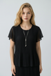 Lana Pleat Detail Short Sleeve Top