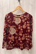 Ellie Floral Print Fleece Top