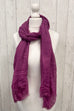 Sarina Frayed Hem Crinkle Scarf