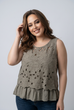 Matilda Cutwork Double Layer Vest