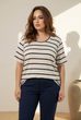 Mae Stripe Swing Tee