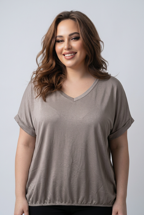 Nia Satin Front Top