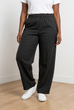 Ivy Pinstripe Wide Barrel Leg Trousers