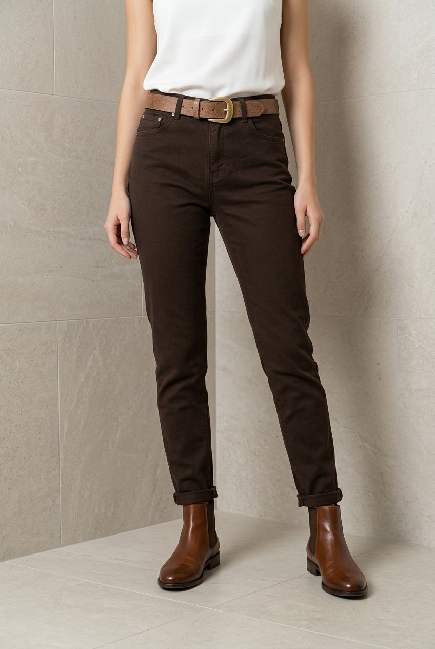 Darcy Belted Mom Jeans