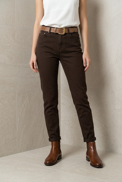 Darcy Belted Mom Jeans