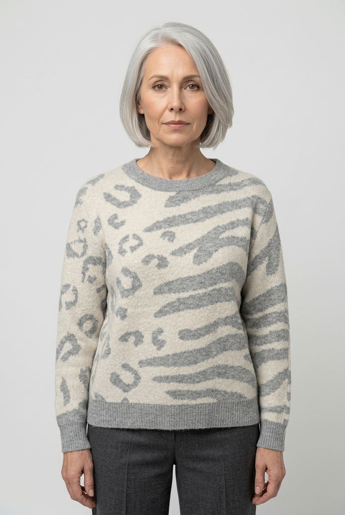 Sorcha Animal Print Knit Top