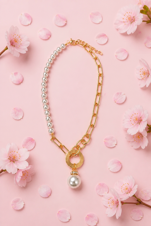 Charmaine Pearl Chain Necklace