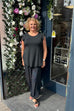 Nova Diamonte Frill Sleeve Top