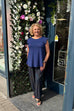 Nova Diamonte Frill Sleeve Top
