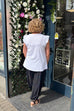 Nova Diamonte Frill Sleeve Top