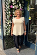 Nova Diamonte Frill Sleeve Top