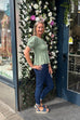 Jura Shirred Peplum Top