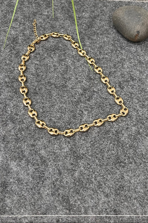 Maya Coffee Bean Chain 45cm Necklace