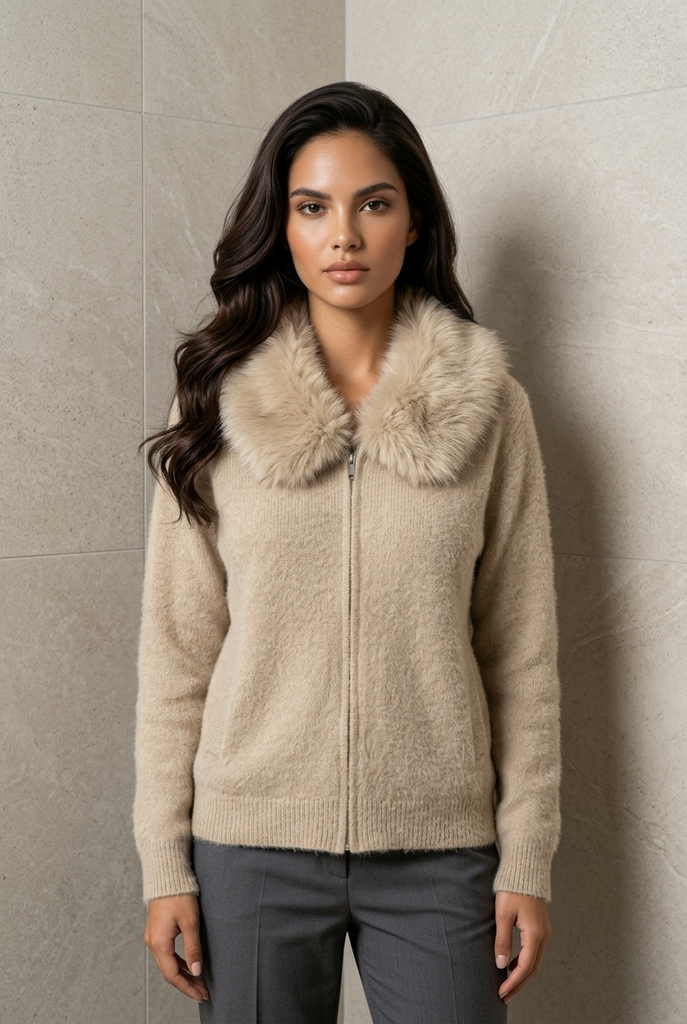 Maya Luxe Furry Jacket
