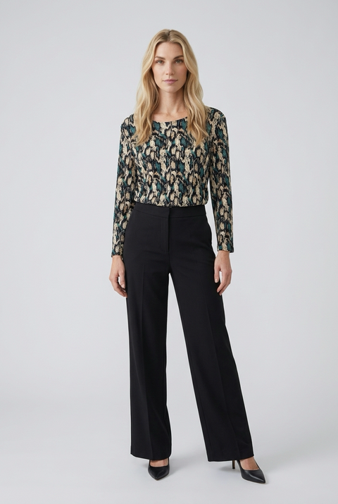 Reece Snake Print Dressy Top