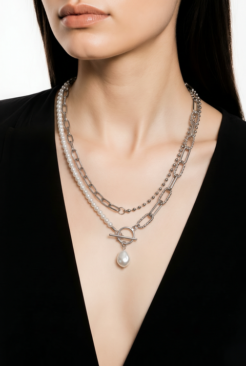 Mabel Mixed Chain Layering Necklace