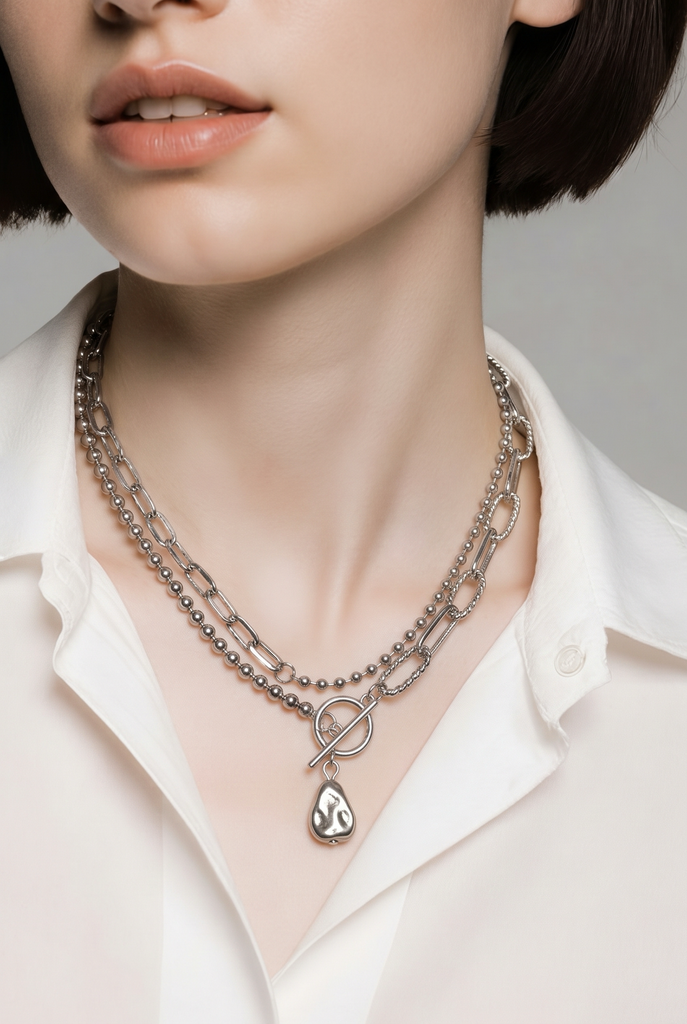Thea Mixed Chain Layering Necklace
