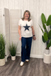 Helenka Sparkle Star Hi-Lo Tee