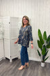 Louisa Abstract Splatter Top