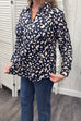 Susan Abstract Print Shirt Style Top