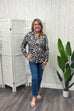 Susan Animal Print Shirt Style Top