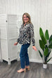 Susan Animal Print Shirt Style Top