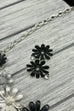 Linsay Floral Silver Necklace Set