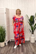 Eloise Palm Leaf Print Maxi