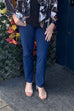 Caryn Pull-On Denim Trousers