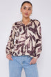 Nancy Abstract Print Shirt Top