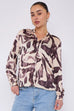 Nancy Abstract Print Shirt Top