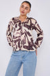 Nancy Abstract Print Shirt Top